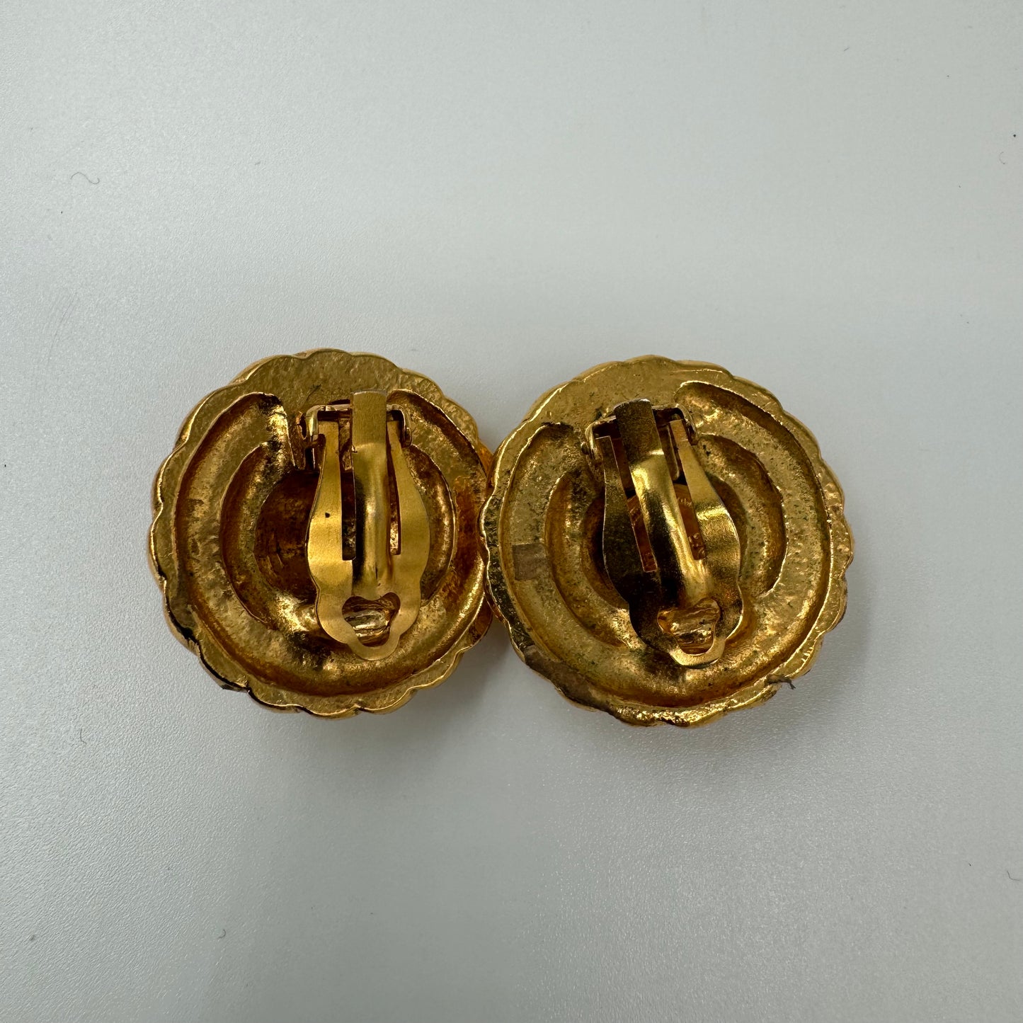 CHANEL Gold-plated Clip-on Earrings