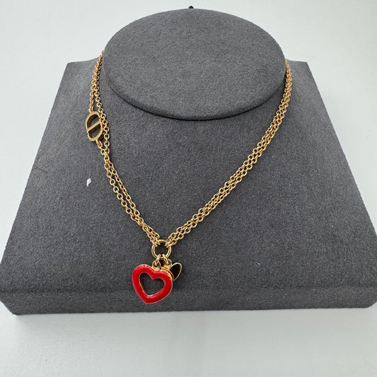 Dior Red Heart Bracelet