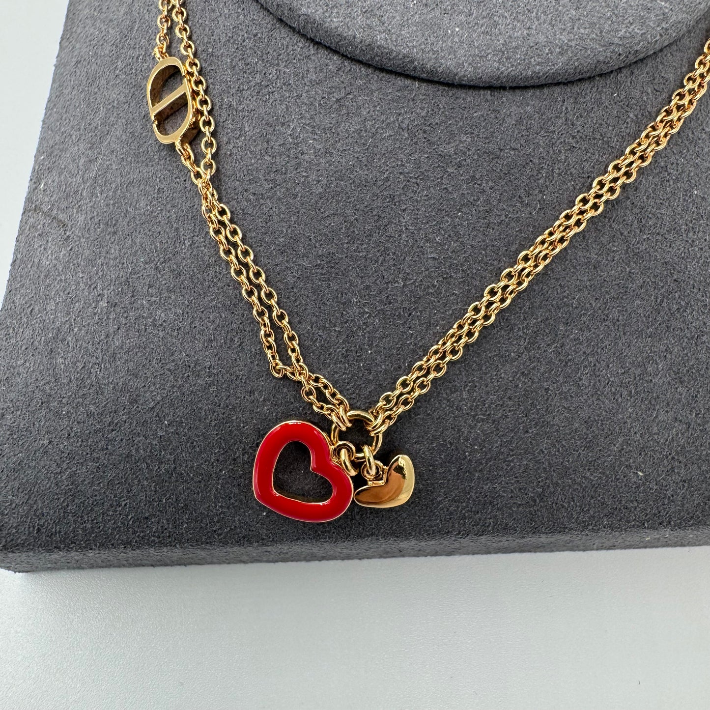 Dior Red Heart Bracelet