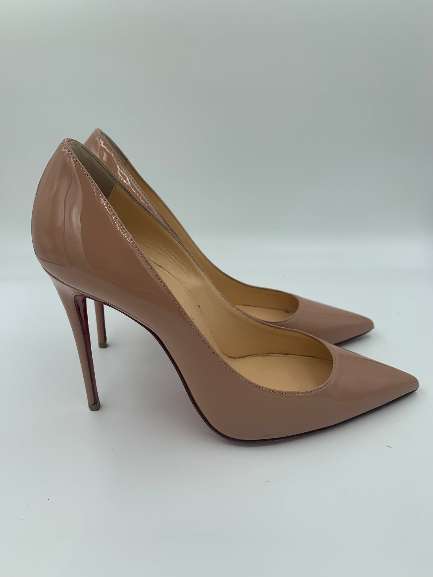 Christian Louboutin Nude Patent Leather Heels