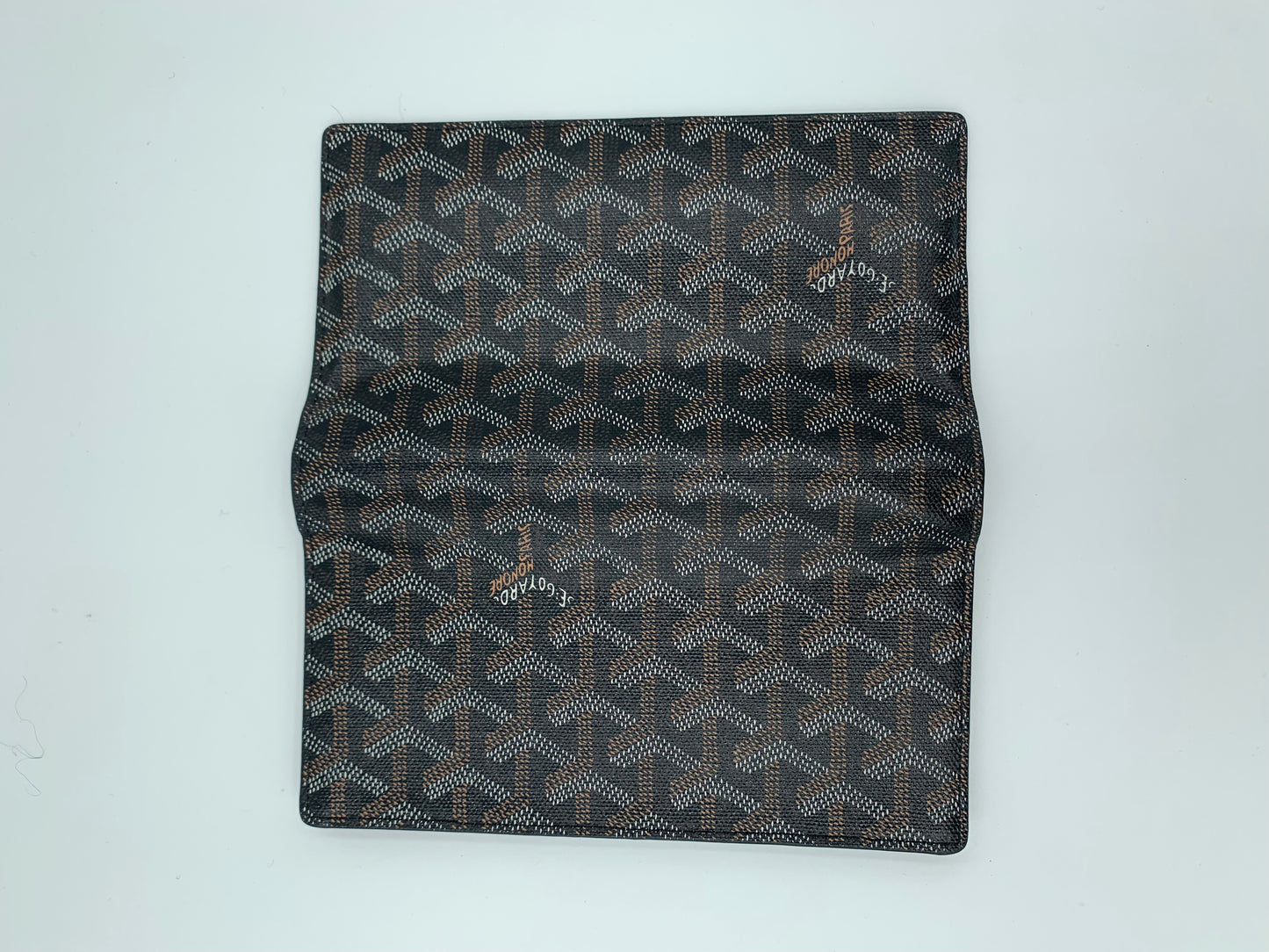 GOYARD Goyardine Long Bi-Fold Wallet Black