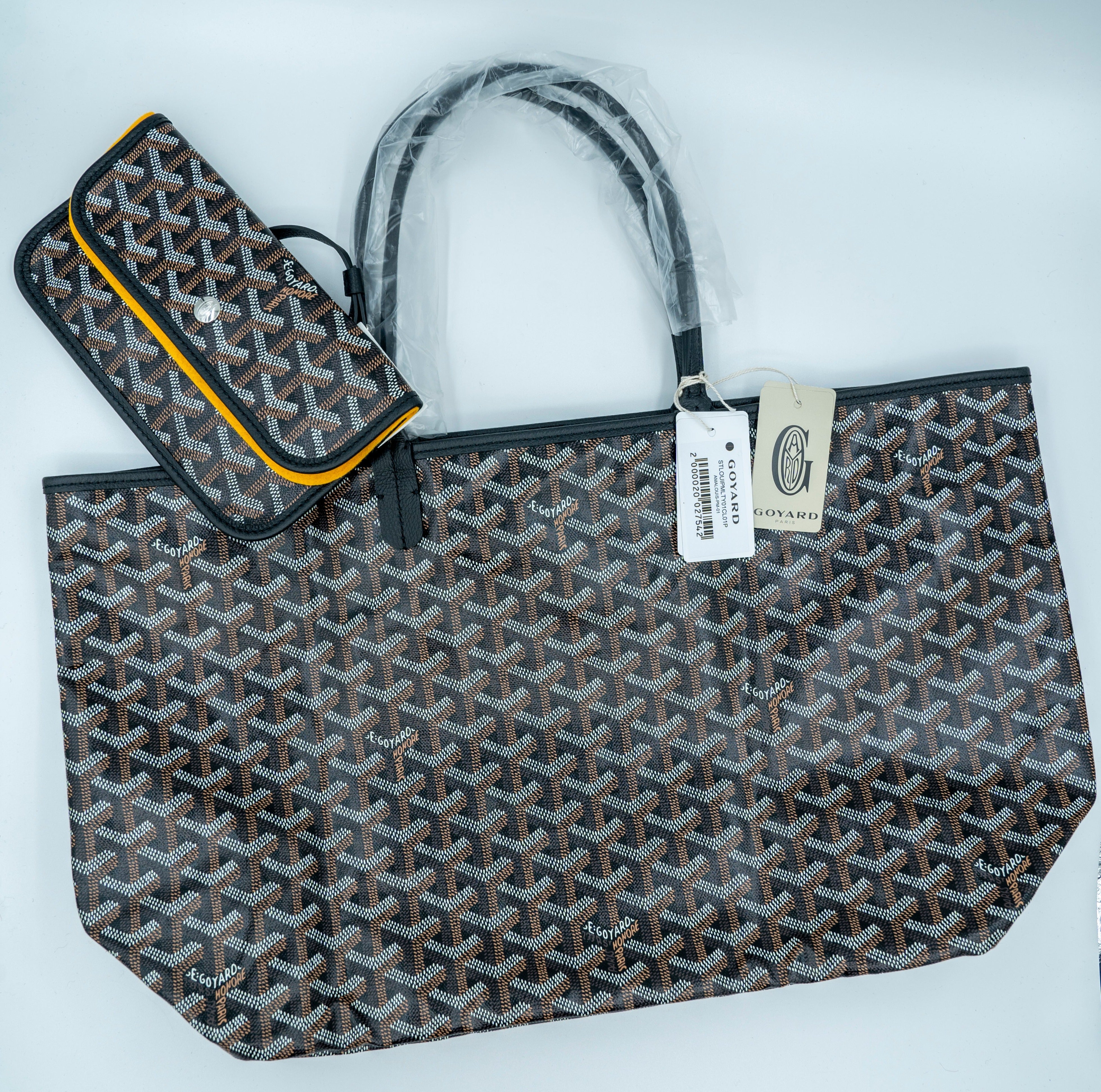 GOYARD SAINT LOUIS PM TOTE BAG GOYARD LINE CANVAS BLACK FancyFairy Second Hand Designers Luxury consignment store in Australia