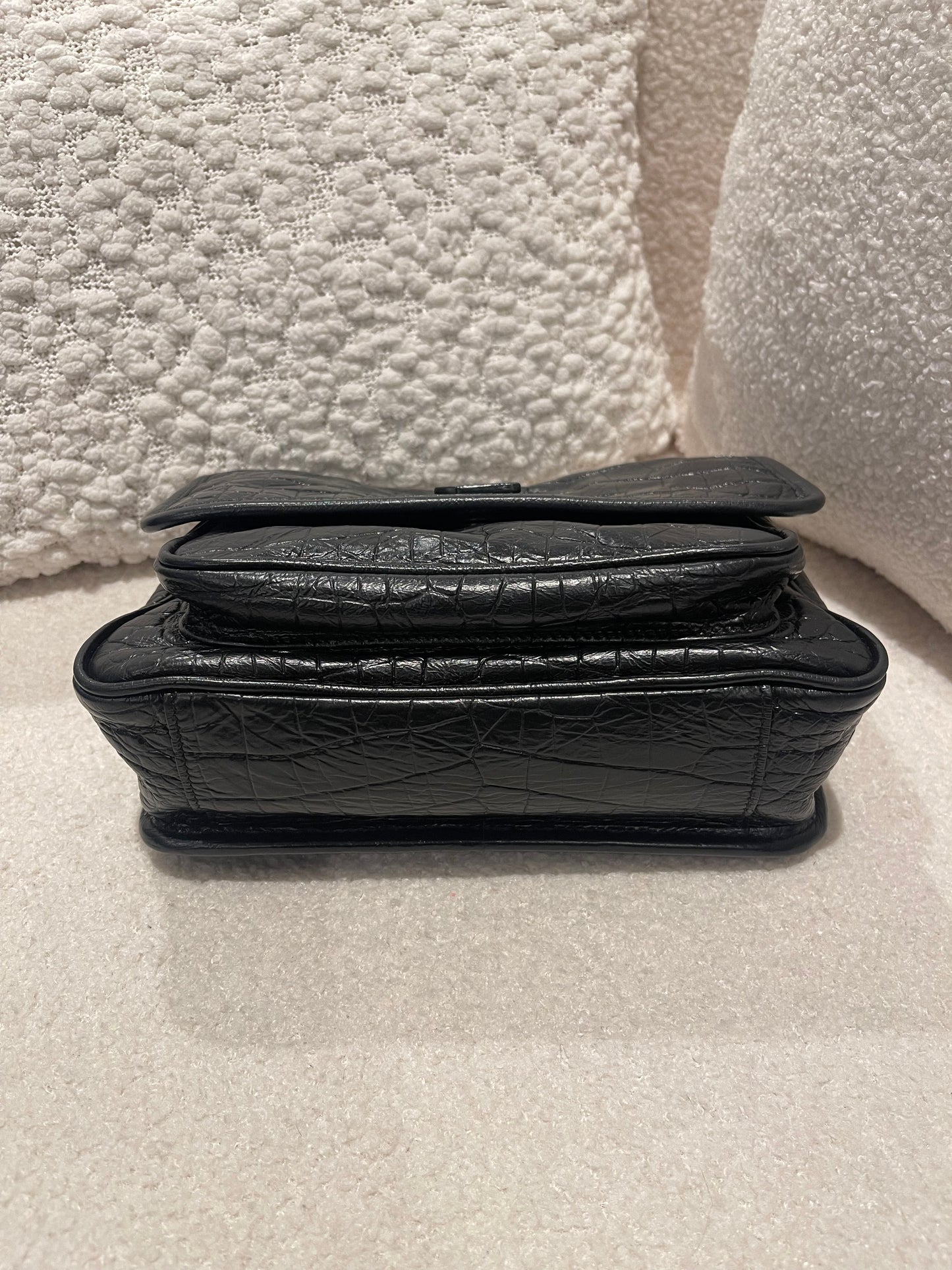 SAINT LAURENT BABY NIKI Calfskin BLACK