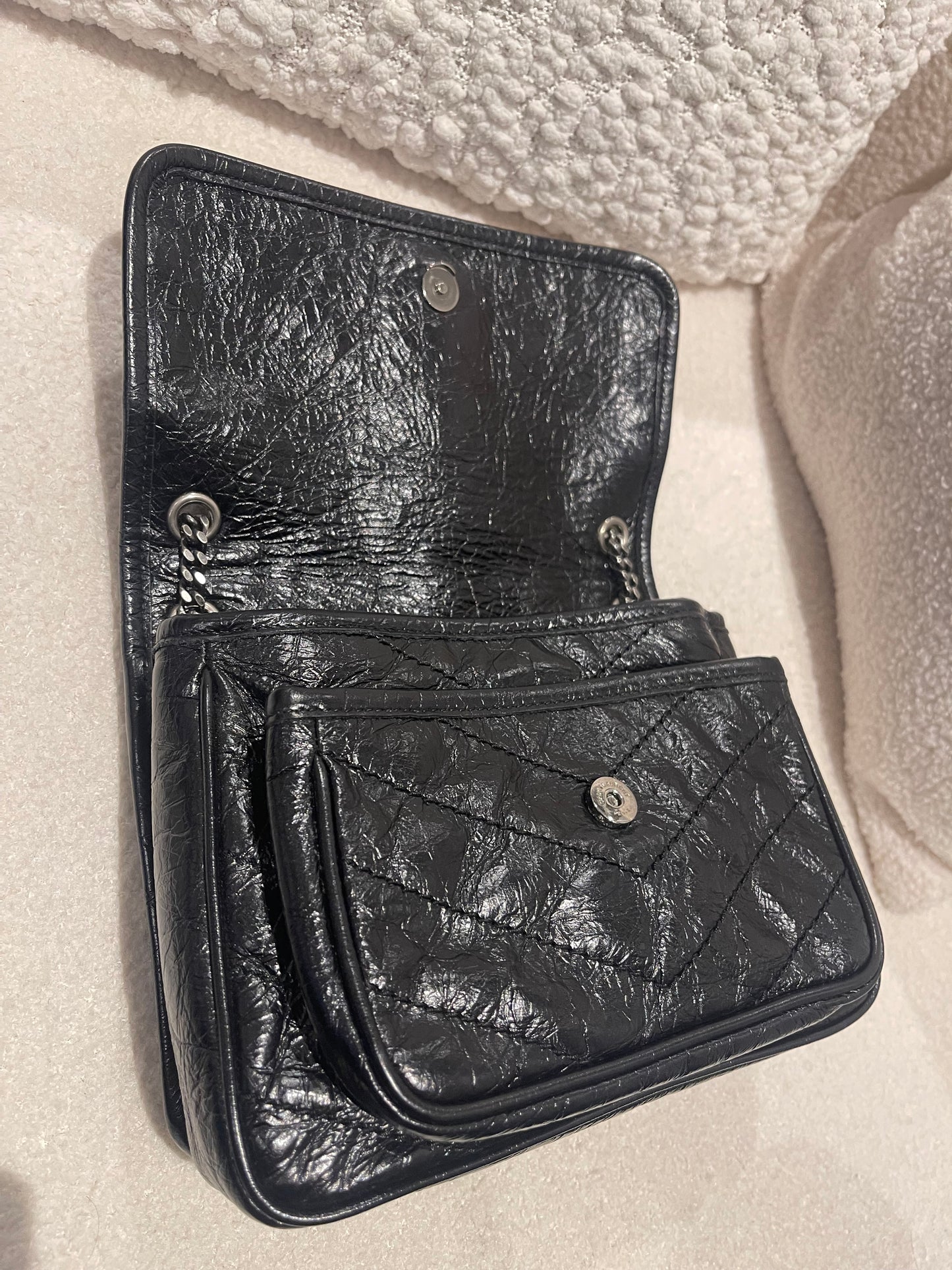 SAINT LAURENT NIKI BABY CALFSKIN BLACK