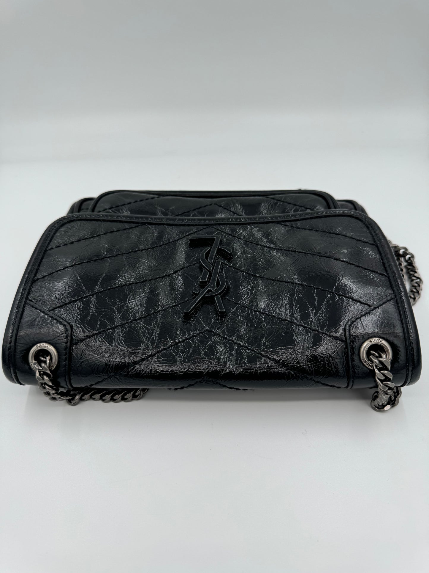 SAINT LAURENT BABY NIKI LEATHER BLACK