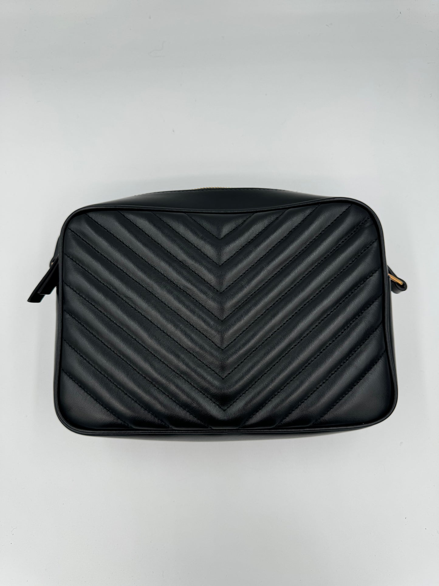 SAINT LAURENT/YSL LOU CAMERA BAG CALFSKIN BLACK