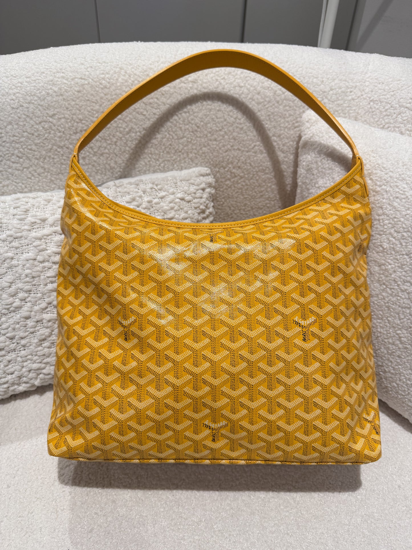 Goyard Boheme Hobo Bag Goyardine Canvas/Calfskin