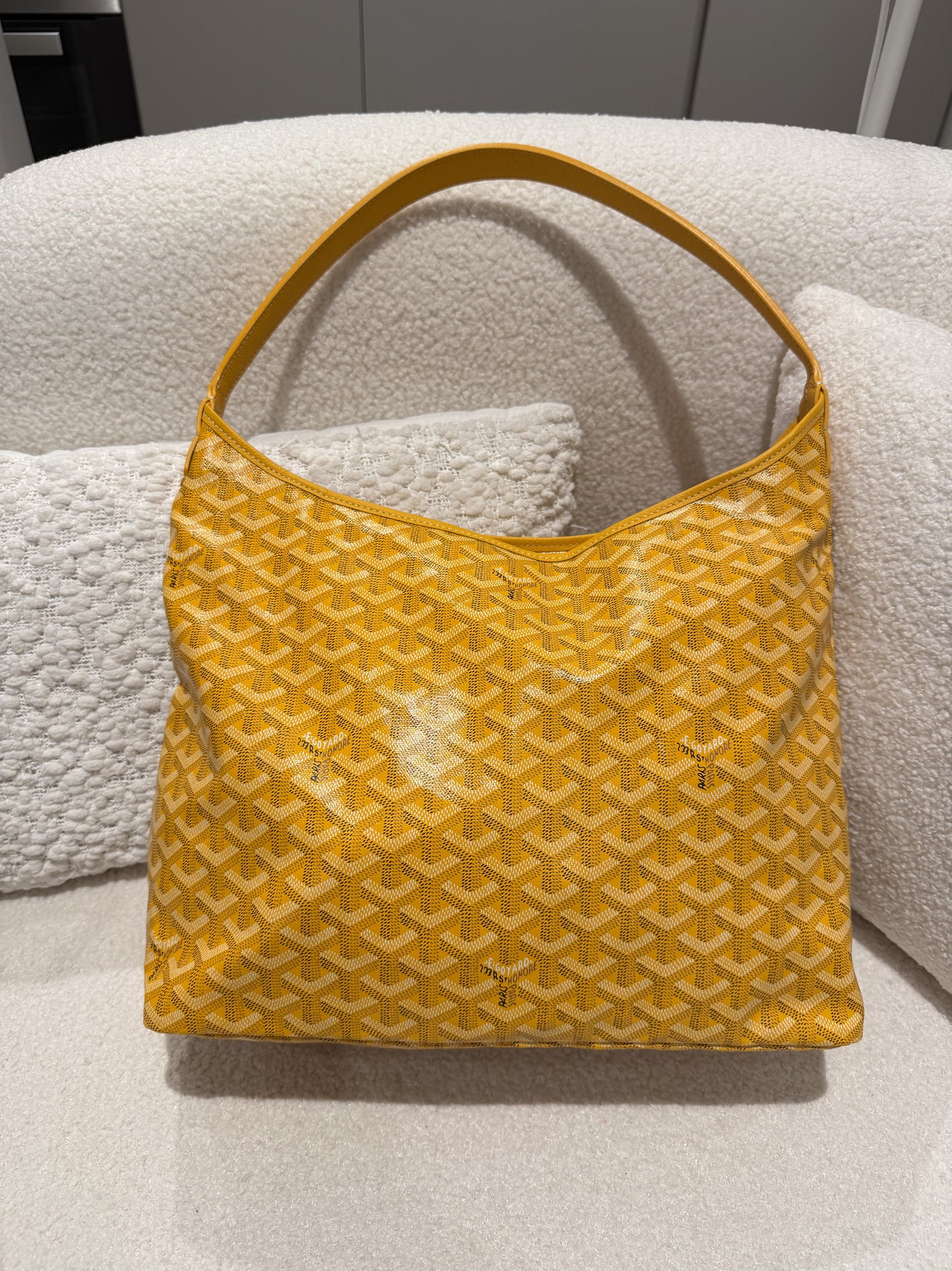 Goyard Boheme Hobo Bag Goyardine Canvas/Calfskin