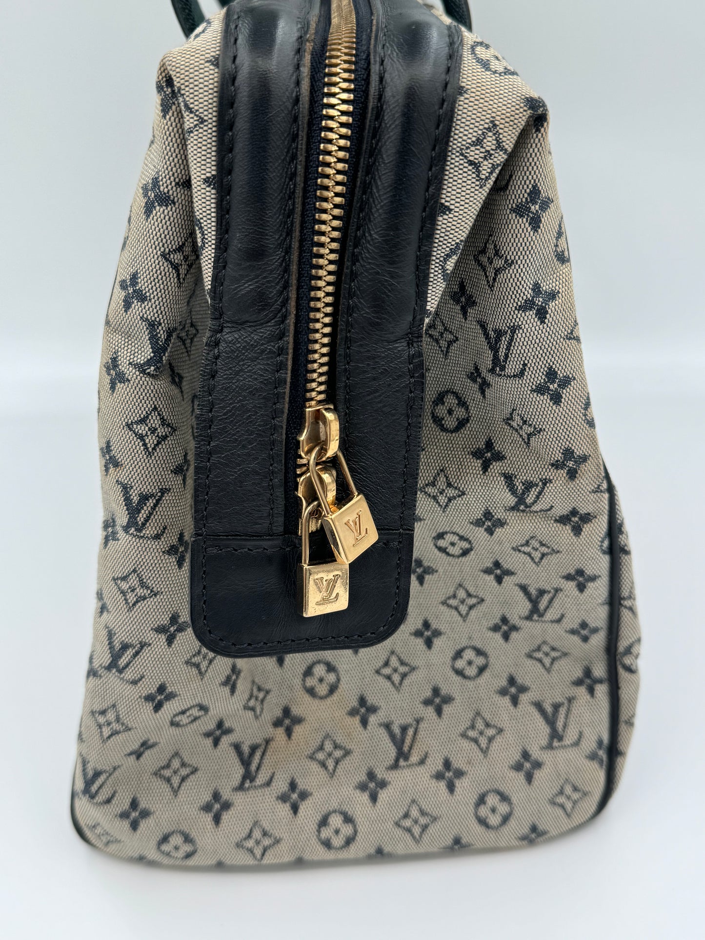 LOUIS VUITTON Josephine GM Mini Monogram Tote Bleu