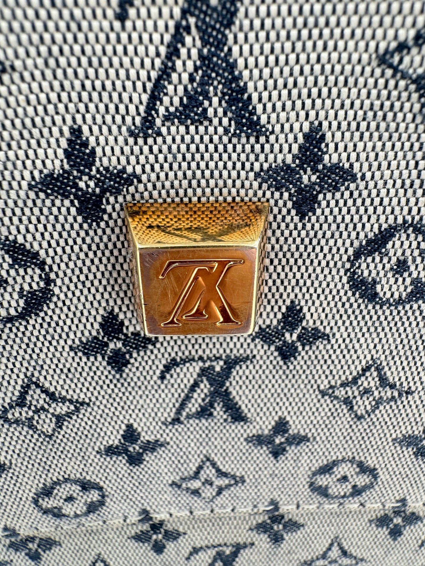 LOUIS VUITTON Josephine GM Mini Monogram Tote Bleu