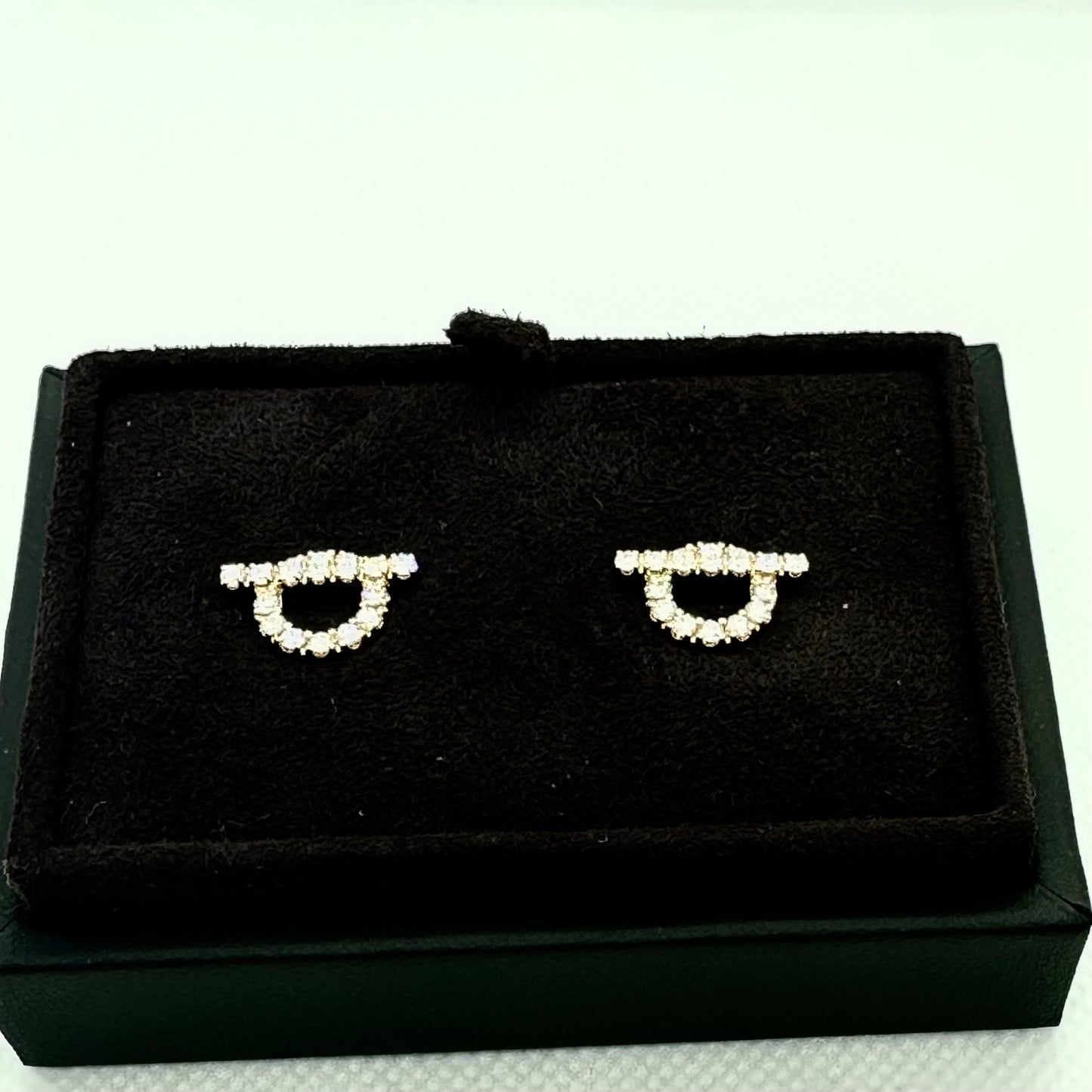 HERMES FINESSE EARRINGS ROSE GOLD DIAMONDS