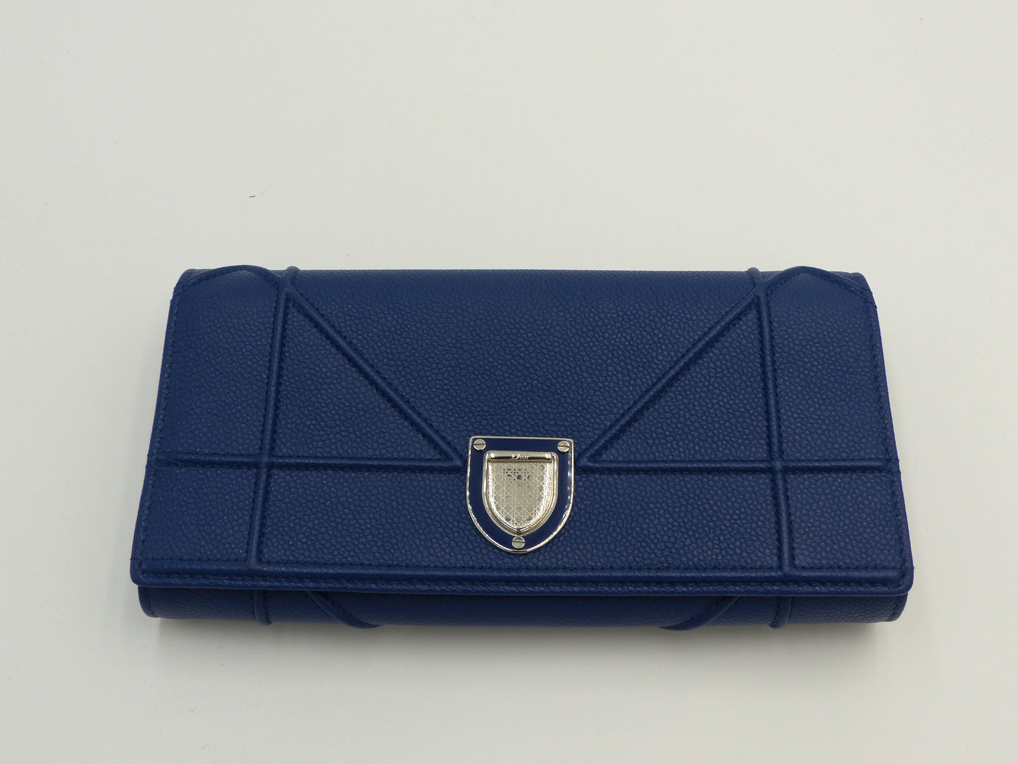 CHRISTIAN DIOR DIORAMA WALLET BLUE