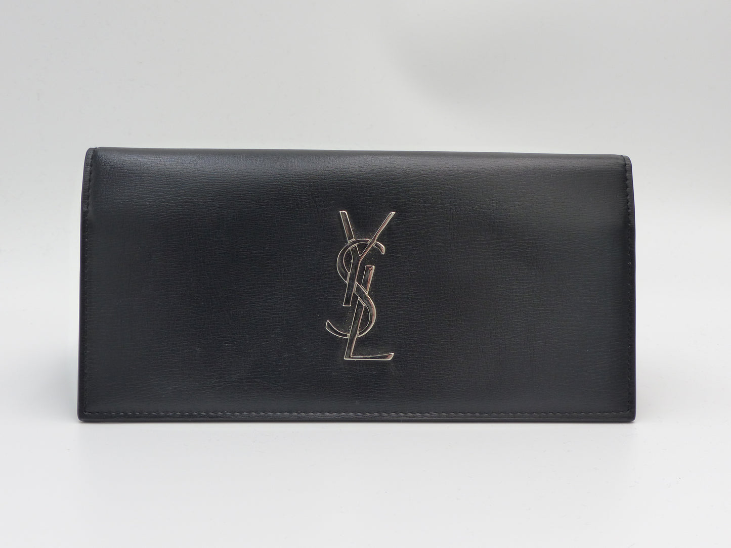 SAINT LAURENT / YSL CLUTCH PATENT BLACK