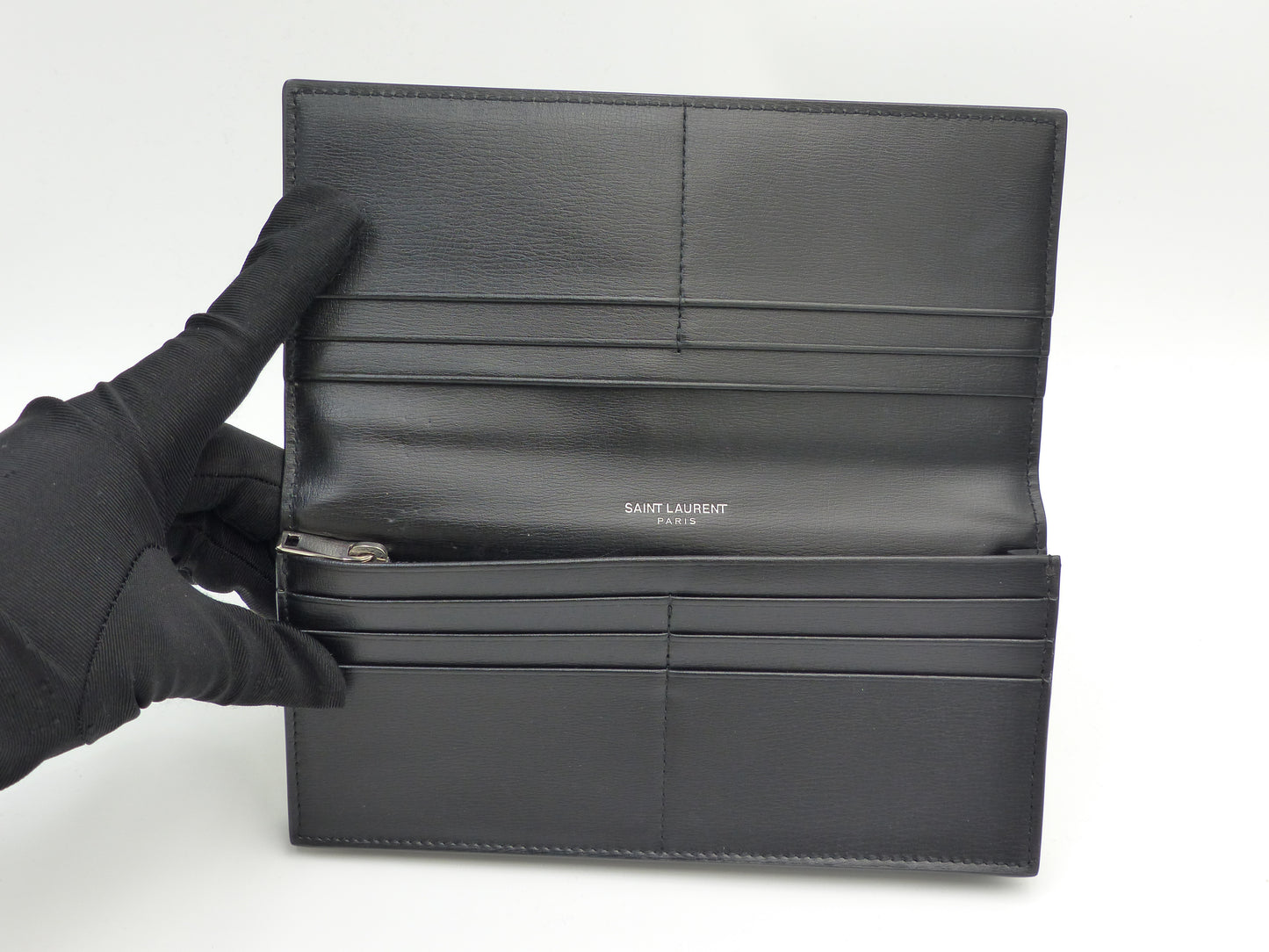 SAINT LAURENT / YSL CLUTCH PATENT BLACK